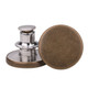 17mm No-Sew Jean Button Replacements - Plain Bronze